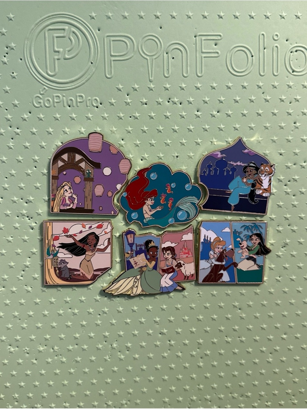 Disney Princess Puzzle Pin Set - BoxLunch Exclusive Complete Set 6 Pins